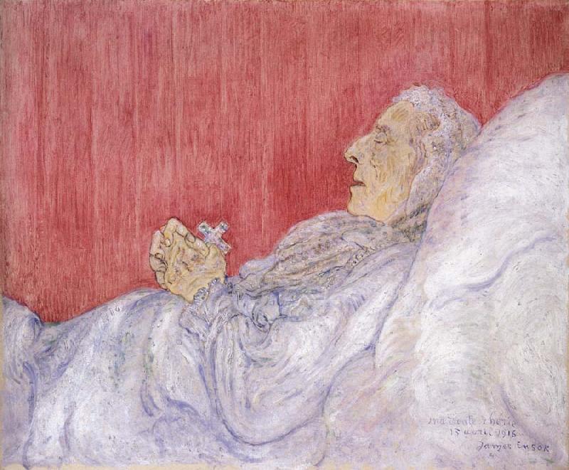 James Ensor My Dead Aunt Norge oil painting art